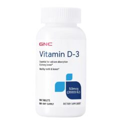 GNC Vitamina D3 2000 UI 180 Cápsulas