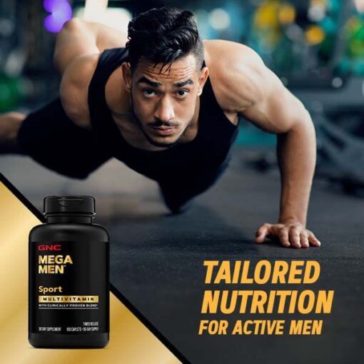 GNC Mega Men Sport Multivitamínico 180 Comprimidos - Imagem 5