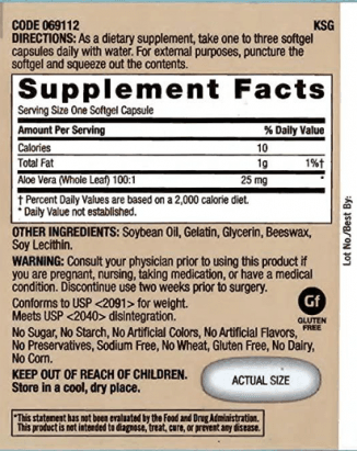 GNC Aloe Vera Gel 90 Cápsulas - Imagem 2