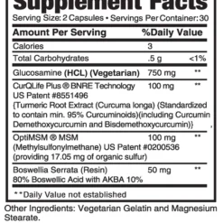 0123L VegetarianGlucosamineandCurQLifeOL 540x