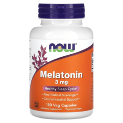 NOW Melatonina 3 mg 180 Cápsulas