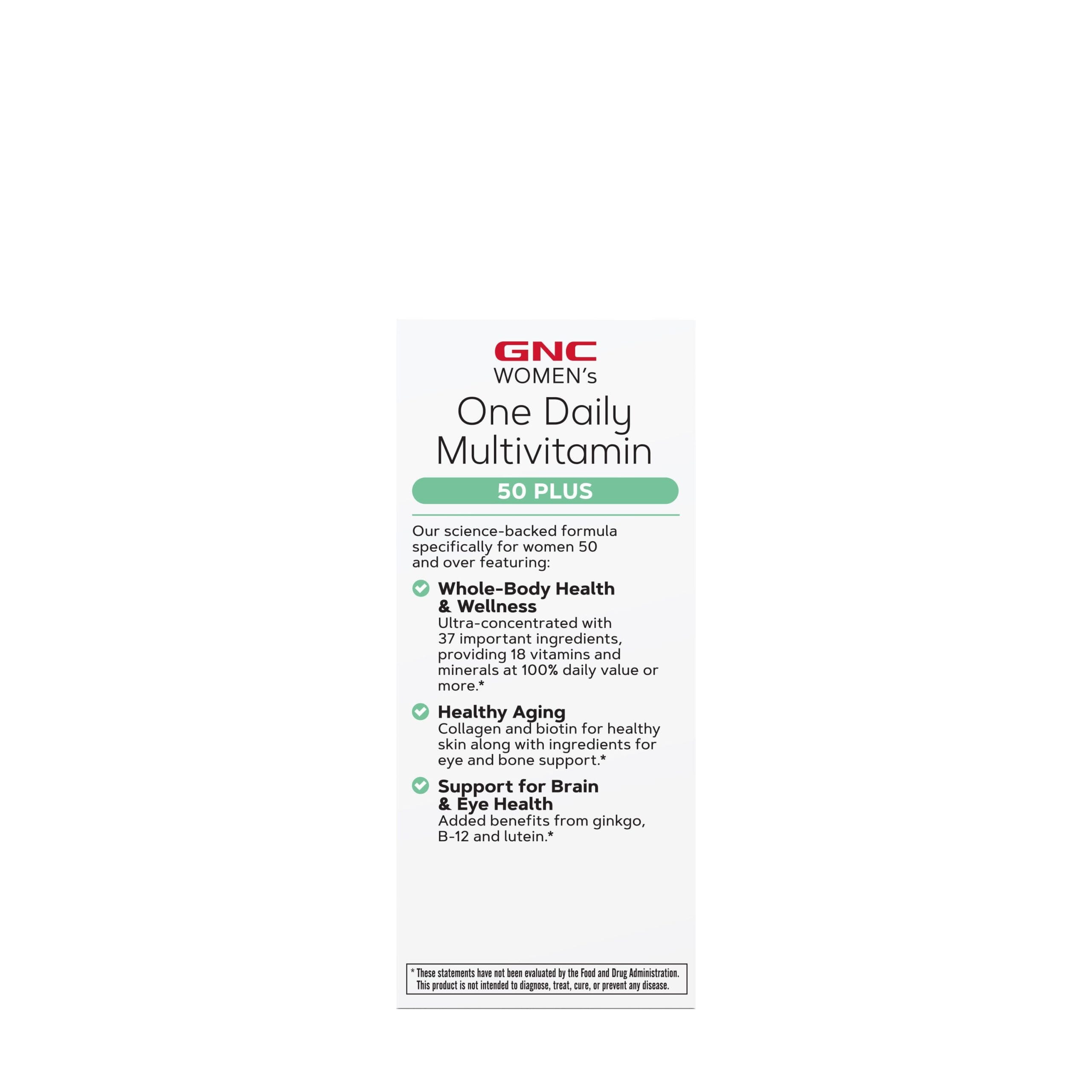 GNC Multivitaminico Women 50 Plus 60 Cápsulas 3 GNC Multivitaminico Women 50 Plus 60 Cápsulas - Imagen 3
