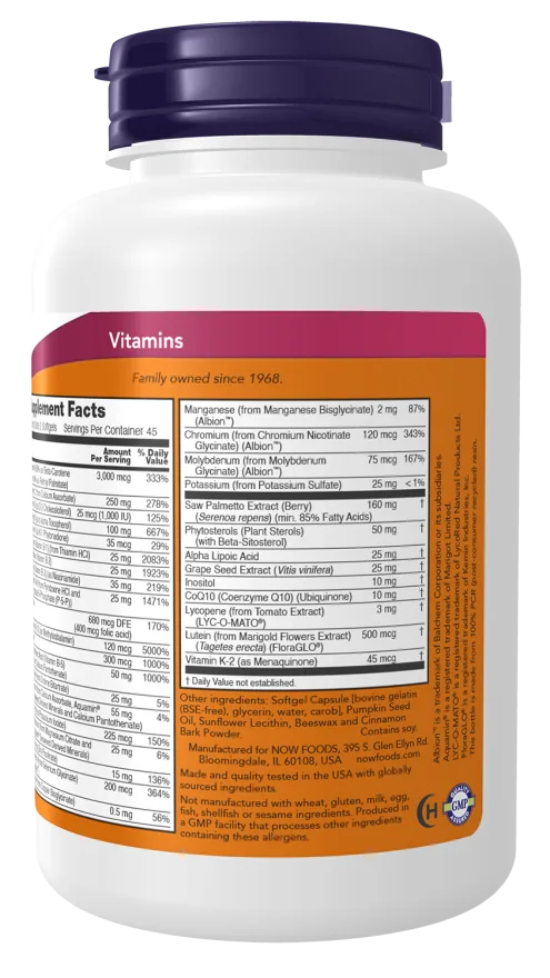 NOW ADAM 90 Softgels - Imagen 3