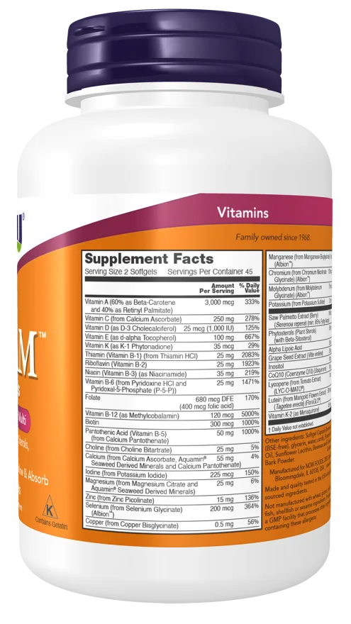 NOW ADAM 90 Softgels - Imagen 2