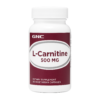 GNC L-Carnitine 500mg 30 Cápsulas 3 A photograph features a GNC General Nutrition Cen