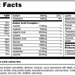 GainFast2 55lbchocolate facts