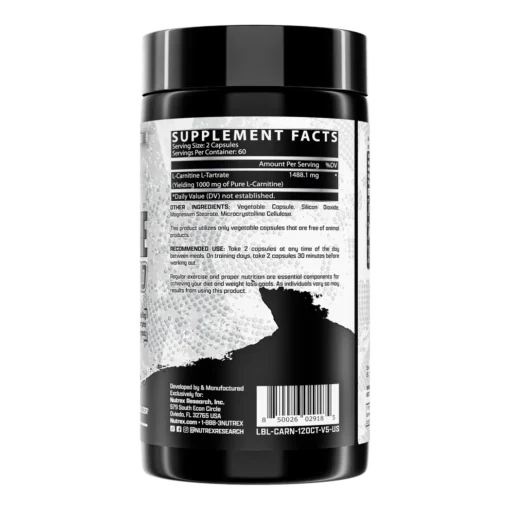 Nutrex Carnitine 1000 60 Cápsulas - Imagem 3