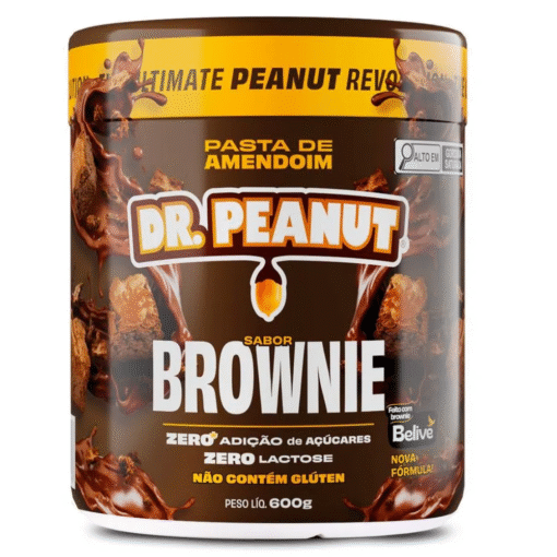Dr. Peanut Pasta de Amendoim Sabor Brownie 600g
