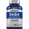 Piping Rock GABA 750 mg 100 Cápsulas 5 gaba gamma aminobutyric acid 750 mg 100 quick release capsules 3851 f70cb840 acb2 49f1 b4ad 7eafb042f354