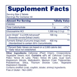 triple strength plus turmeric supplement facts