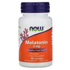 NOW Melatonina 3mg 90 Cápsulas