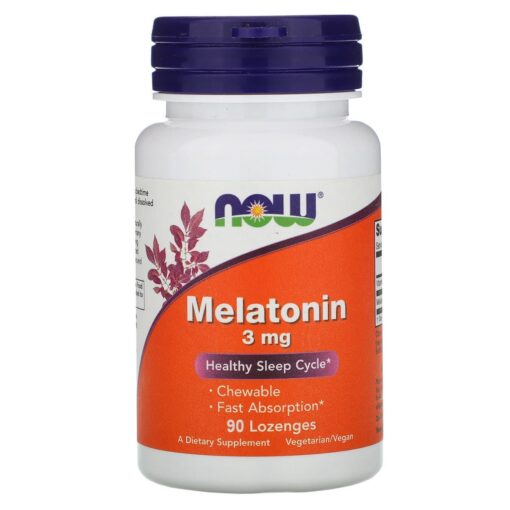 NOW Melatonina 3mg 90 Cápsulas