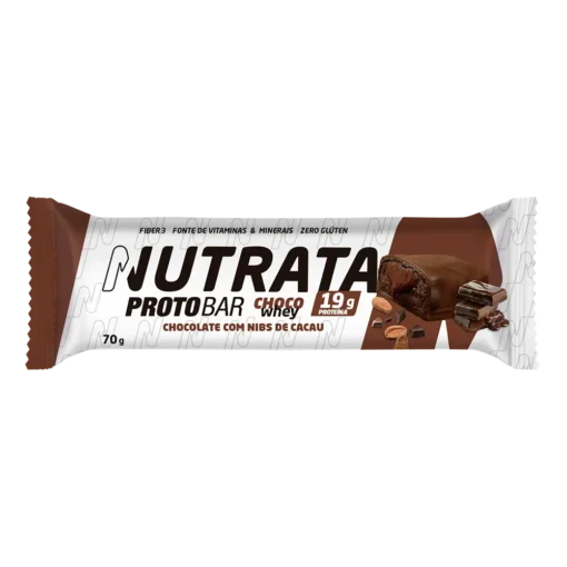Nutrata Barra de Proteina Protobar Choco Whey com Nibs de Cacau 70g
