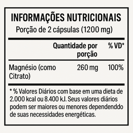 Allways Health Citrato Magnésio  60 Cápsulas - Imagen 2