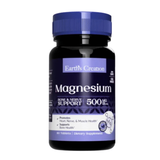 Earth's Creation Magnesium 500mg 60 Cápsulas