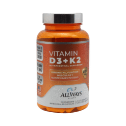 Allways Health D3 + K2 500mg 60 Cápsulas