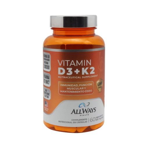 Allways Health D3 + K2 500mg 60 Caps
