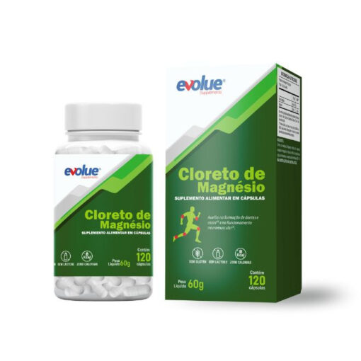 Evolue Cloreto de Magnésio 120 Cápsulas