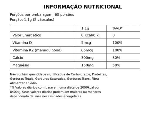 Evolue Cálcio MDK 120 Cápsulas - Imagen 2