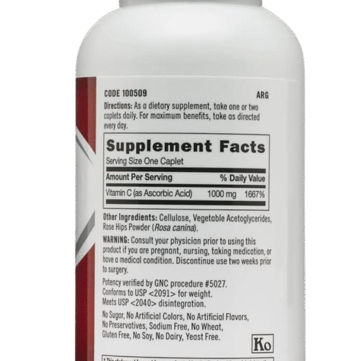 GNC Vitamina C 1000g 100 Cápsulas - Imagem 2