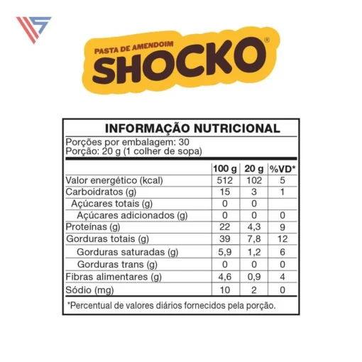 Shocko Pasta de Amendoim 600g - Imagem 7