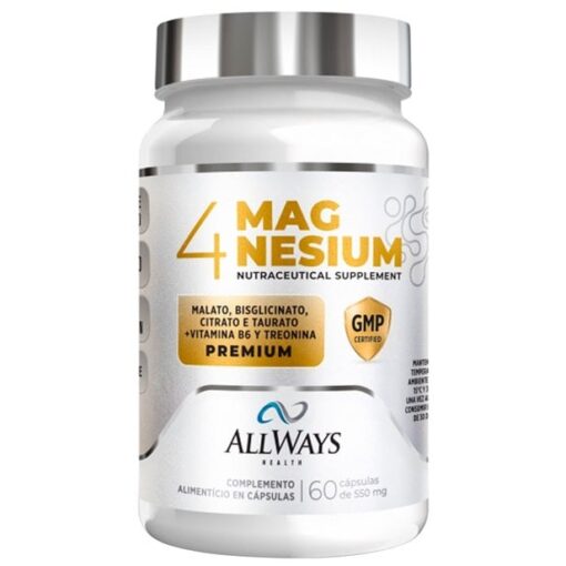 Allways Health 4 Magnesium 550mg 60 Cápsulas